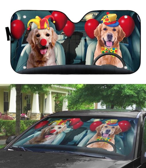Gearhuman 3D Halloween Retriever Custom Car Auto Sunshade GL240816 Auto Sunshade