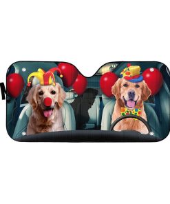 Gearhuman 3D Halloween Retriever Custom Car Auto Sunshade GL240816 Auto Sunshade 57''x27.5''