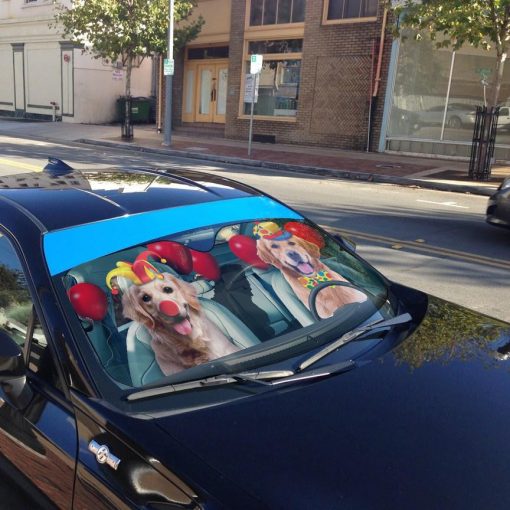 Gearhuman 3D Halloween Retriever Custom Car Auto Sunshade GL240816 Auto Sunshade