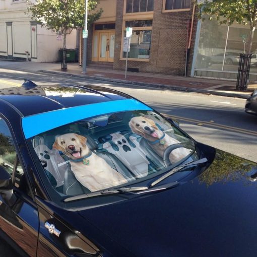 Gearhuman 3D Halloween Golden Retriever Custom Car Auto Sunshade GL240812 Auto Sunshade