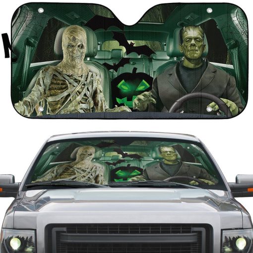 Gearhuman 3D Frankenstein And The Mummy Custom Car Auto Sunshade GW28087 Auto Sunshade