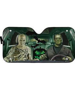 Gearhuman 3D Frankenstein And The Mummy Custom Car Auto Sunshade GW28087 Auto Sunshade 57''x27.5''