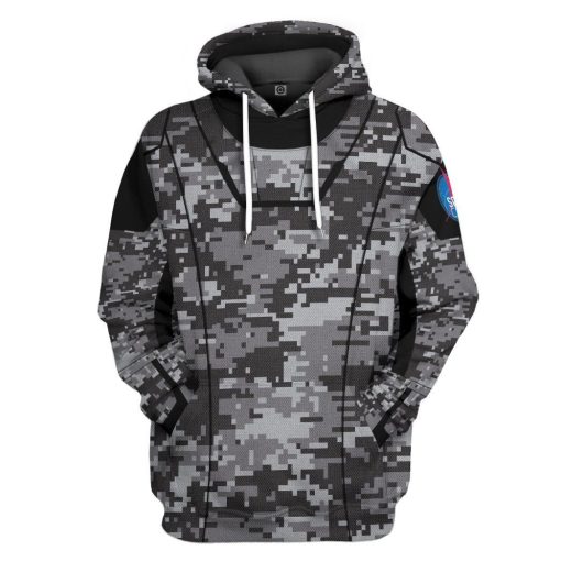 Gearhuman 3D Camo Space Crew Spacesuit Custom Hoodie Apparel GN25084 3D Custom Fleece Hoodies Hoodie S