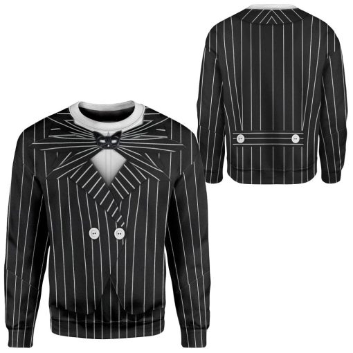 Gearhuman 3D Jack Skellington Halloween Cosplay Custom Sweatshirt Apparel GV21084 Sweatshirt