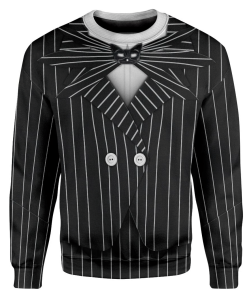 Gearhuman 3D Jack Skellington Halloween Cosplay Custom Sweatshirt Apparel GV21084 Sweatshirt Sweatshirt S