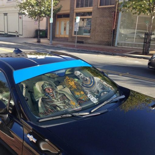 Gearhuman 3D Halloween Mummy Custom Car Auto Sunshade GL24089 Auto Sunshade