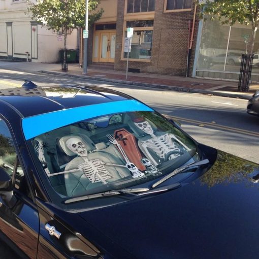 Gearhuman 3D Halloween Skeleton Custom Car Auto Sunshade GL24081 Auto Sunshade