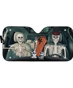 Gearhuman 3D Halloween Skeleton Custom Car Auto Sunshade GL24081 Auto Sunshade 57''x27.5''