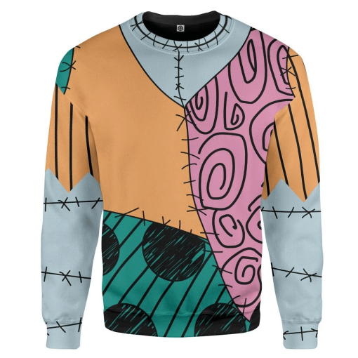 Gearhuman 3D Sally The Nightmare Before Christmas Halloween Custom Sweatshirt Apparel GV21081 Sweatshirt Sweatshirt S