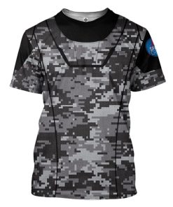 Gearhuman 3D Camo Space Crew Spacesuit Custom Tshirt Apparel GN25084 3D T-shirt T-Shirt S
