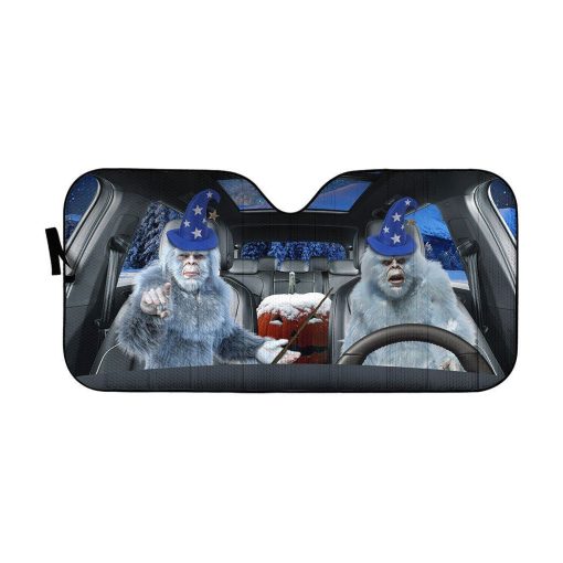 Gearhuman 3D Halloween Yeti Custom Car Auto Sunshade GL24083 Auto Sunshade 57''x27.5''