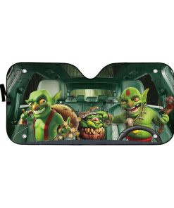 Gearhuman 3D Halloween Goblin Custom Car Auto Sunshade GL24088 Auto Sunshade 57''x27.5''