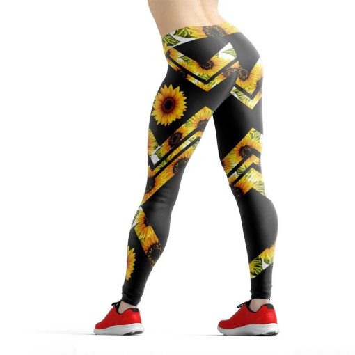 Gearhuman 3D Hippie Sunflower Custom Legging GV04094 Leggings