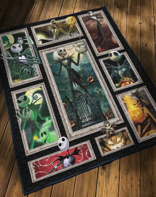Gearhuman 3D Jack Skellington Halloween Pumpkin Custom Quilt GV200810 Quilt