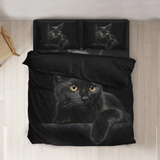 Gearhuman 3D Black Cat Bedding Set GK29126 Combo Bedding