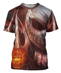 Gearhuman 3D Jack Skellington Pumpkin Halloween Custom Tshirt Apparel GV20086 3D T-shirt T-Shirt S