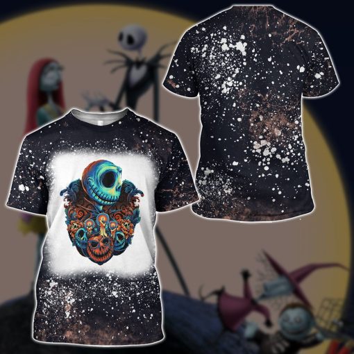 Gearhumans 3D Jack Skellingtons The Groom Custom Bleached Tshirt - Image 3