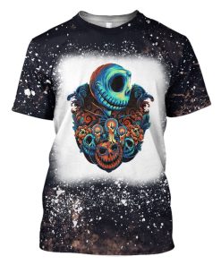 Gearhumans 3D Jack Skellingtons The Groom Custom Bleached Tshirt