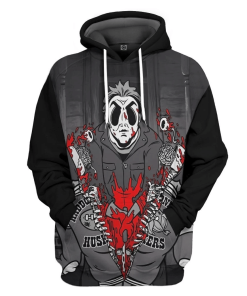 Gearhuman 3D Michael Myers Halloween Custom Hoodie Apparel GW18091 3D Custom Fleece Hoodies Hoodie S