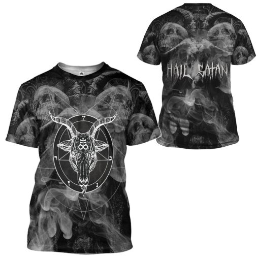 Gearhuman 3D Satanic Not Today Jesus Custom Tshirt Apparel GW30094 3D T-shirt