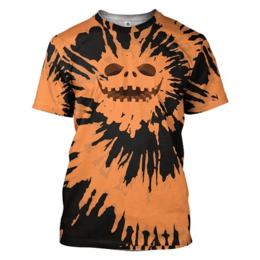 Gearhuman 3D Jack Skellington Tie Dye Custom Tshirt Apparel GW18093 3D T-shirt T-Shirt S