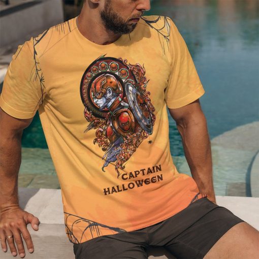 Gearhuman 3D Captain Halloween Custom Tshirt Apparel GJ02102 3D T-shirt