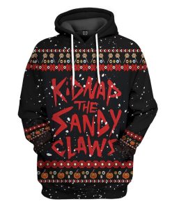 Gearhuman 3D Kidnap The Sandy Claws Ugly Custom Hoodie Apparel GN14091 3D Custom Fleece Hoodies Hoodie S
