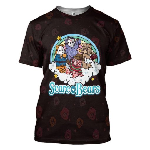 Gearhumans 3D Care Bears Halloween Tshirt Apparel 1 Gearhuman 3D Care Bears Halloween Tshirt Apparel GJ23094 3D T-shirt T-Shirt S
