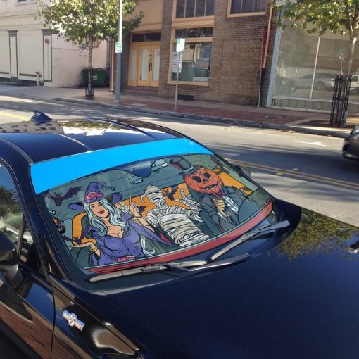 Gearhuman 3D Halloween Pop Art Custom Car Auto Sunshade GW17094 Auto Sunshade