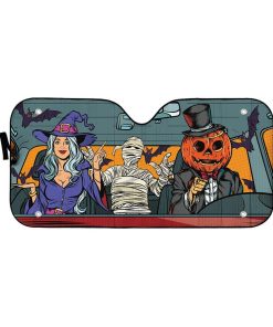 Gearhuman 3D Halloween Pop Art Custom Car Auto Sunshade GW17094 Auto Sunshade 57''x27.5''