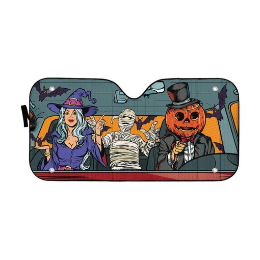 Gearhuman 3D Halloween Pop Art Custom Car Auto Sunshade GW17094 Auto Sunshade 57''x27.5''