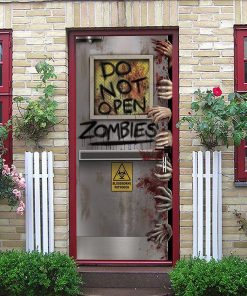 Gearhuman 3D Do Not Open Zombies Halloween Custom Door Stickers GV23097 Door Stickers Door Stickers S