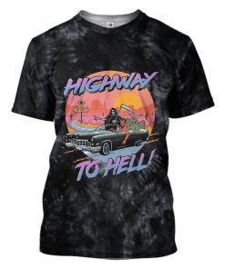 Gearhuman 3D Highway To Hell Custom Tshirt Apparel GW05103 3D T-shirt T-Shirt S