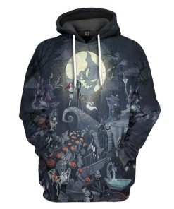 Gearhuman 3D The Nightmare Before Christmas Custom Hoodie Apparel GT16092 3D Custom Fleece Hoodies Hoodie S
