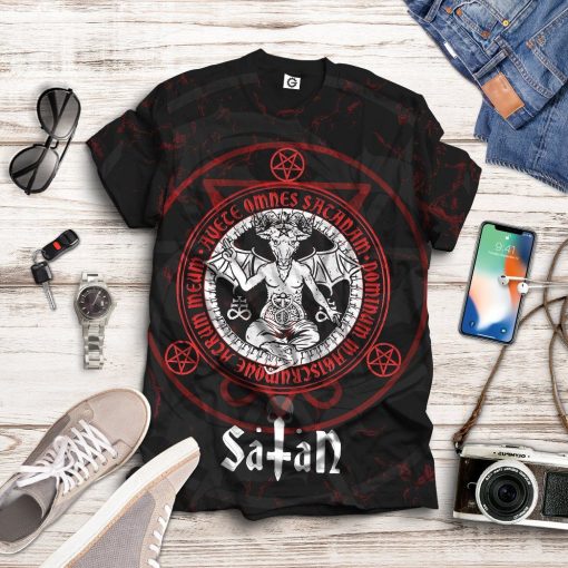Gearhuman 3D Sigil Of Baphomet Custom Tshirt Apparel GW21093 3D T-shirt