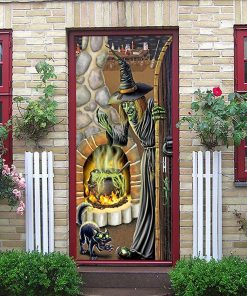 Gearhuman 3D Witch Halloween Custom Door Stickers GV23098 Door Stickers Door Stickers S