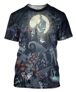 Gearhuman 3D The Nightmare Before Christmas Custom Tshirt Apparel GT16092 3D T-shirt T-Shirt S