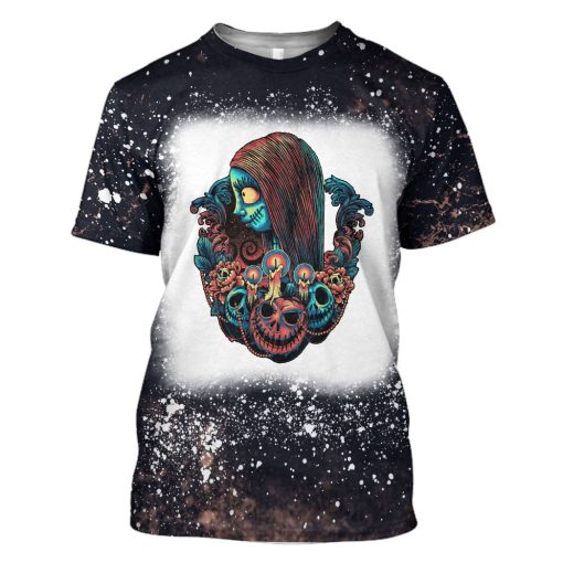 Gearhumans 3D Sallys Ragdoll The Bride Custom Bleached Tshirt