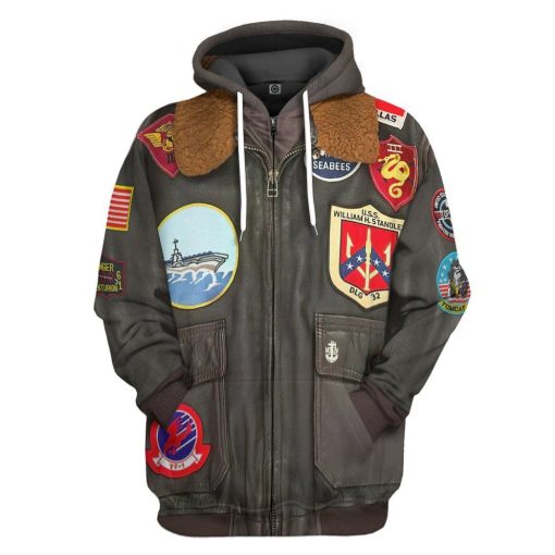 Gearhumans 3D Top Gun Maverick Custom Hoodie Apparel 2 Gearhuman 3D Top Gun Maverick Custom Hoodie Apparel GN16094 3D Custom Fleece Hoodies Zip Hoodie S