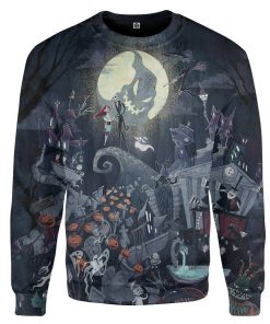 Gearhuman 3D The Nightmare Before Christmas Custom Sweatshirt Apparel GT16092 Sweatshirt Sweatshirt S