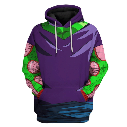 Gearhuman 3D Piccolo Dragon Ball Custom Tshirt Hoodie Apparel GV24093 3D Apparel Hoodie S