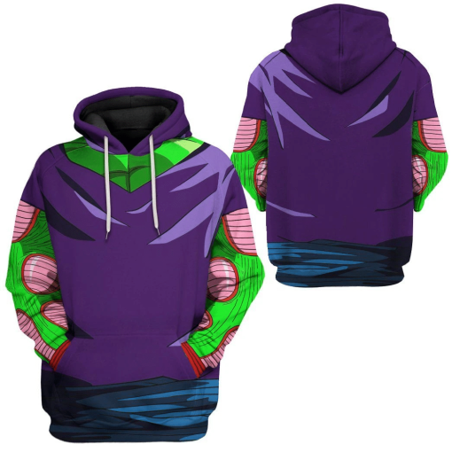 Gearhuman 3D Piccolo Dragon Ball Custom Tshirt Hoodie Apparel GV24093 3D Apparel