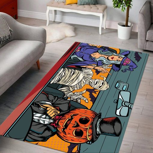 Gearhuman 3D Halloween Pop Art Custom Carpet GW17091 Square Carpet
