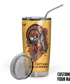 Gearhuman 3D Captain Halloween Custom Design Vacuum Insulated Tumbler GJ02101 Tumbler Short 20oz