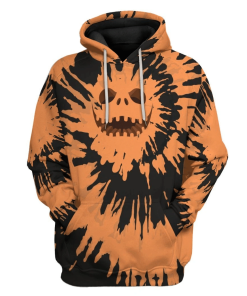 Gearhuman 3D Jack Skellington Tie Dye Custom Hoodie Apparel GW18093 3D Custom Fleece Hoodies Hoodie S