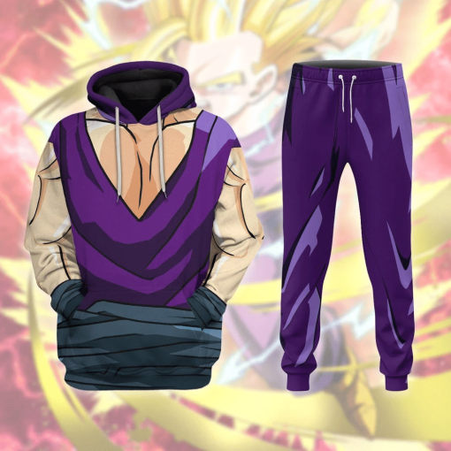 Gearhuman 3D Son Gohan Dragon Ball Custom Hoodie Apparel GV24091 3D Apparel