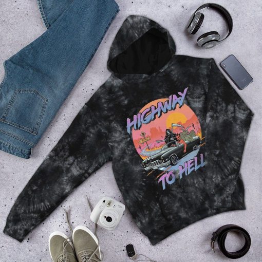 Gearhuman 3D Highway To Hell Custom Hoodie Apparel GW05103 3D Apparel