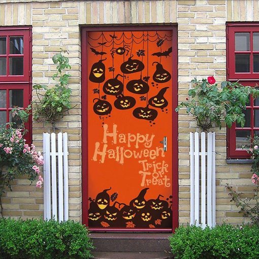 Gearhuman 3D Trick Or Treat Happy Halloween Custom Door Stickers GV230910 Door Stickers Door Stickers S