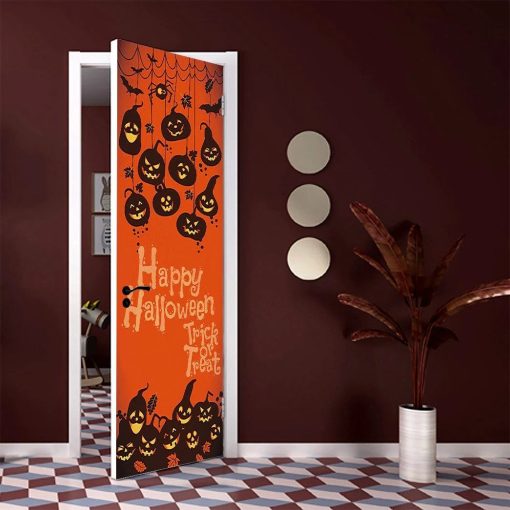 Gearhuman 3D Trick Or Treat Happy Halloween Custom Door Stickers GV230910 Door Stickers
