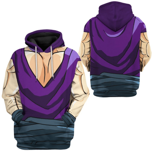 Gearhuman 3D Son Gohan Dragon Ball Custom Hoodie Apparel GV24091 3D Apparel